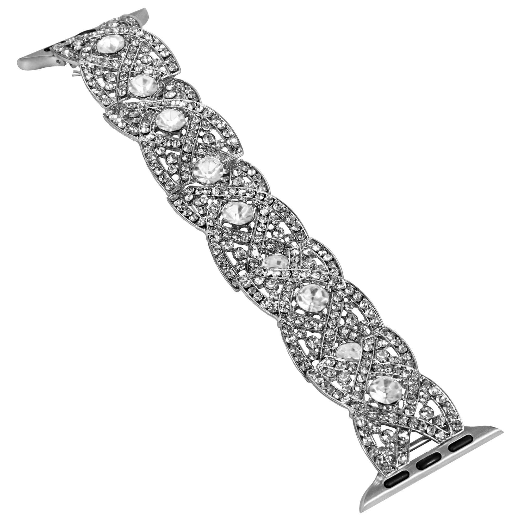 Metal Strap for Apple Watch Ultra Ultra 2 49mm Series 8 7 9 45mm Series 6 5 4 SE (2022) SE 44mm Series 3 2 1 42mm Rhinestone Decor Crossover Design Watchband Metal Strap for Apple Watch Ultra Ultra 2 49mm Series 8 7 9 45mm Series 6 5 4 SE (2022) SE 44mm Series 3 2 1 42mm Rhinestone Decor Crossover Design Watchband